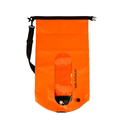 YakAttack 30L Roll-Top Drybag with Air Valve, Orange Dry Bag – Image 6