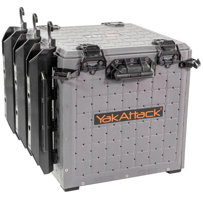 YakAttack BlackPak Pro Kayak Fishing Crate - 13" x 13", Battleship Grey Kayak Fishing Accessory – Image 18