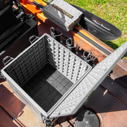 YakAttack BlackPak Pro Kayak Fishing Crate - 13" x 13", Battleship Grey Kayak Fishing Accessory – Image 7