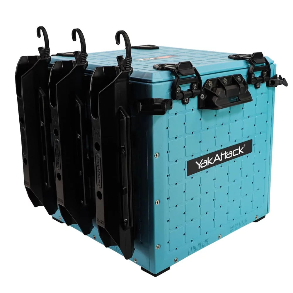 YakAttack BlackPak Pro Kayak Fishing Crate - 13" x 13", Jetty Blue Kayak Fishing Accessory – Image 2