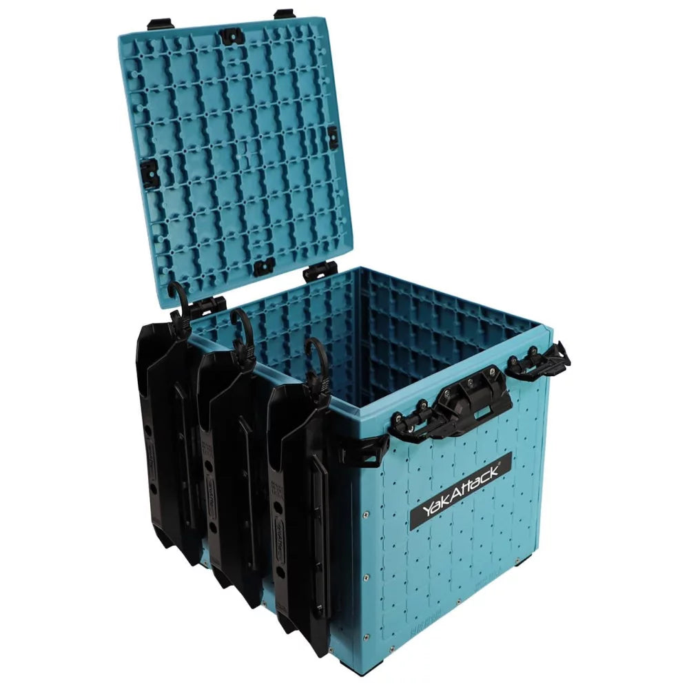 YakAttack BlackPak Pro Kayak Fishing Crate - 13" x 13", Jetty Blue Kayak Fishing Accessory – Image 5