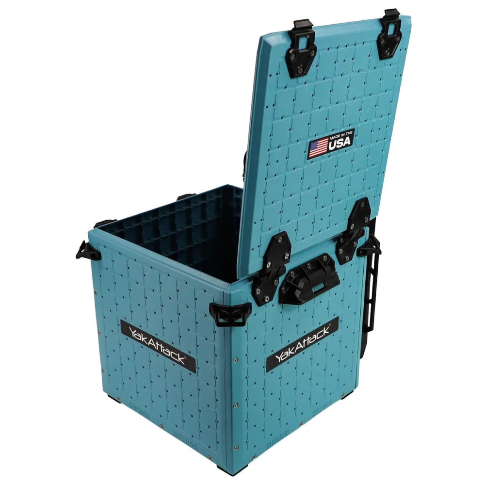 YakAttack BlackPak Pro Kayak Fishing Crate - 13" x 13", Jetty Blue Kayak Fishing Accessory – Image 7