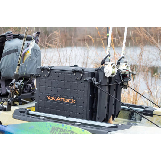 YakAttack BlackPak Pro Kayak Fishing Crate - 13" x 13" Kayak Fishing Accessory – Image 1