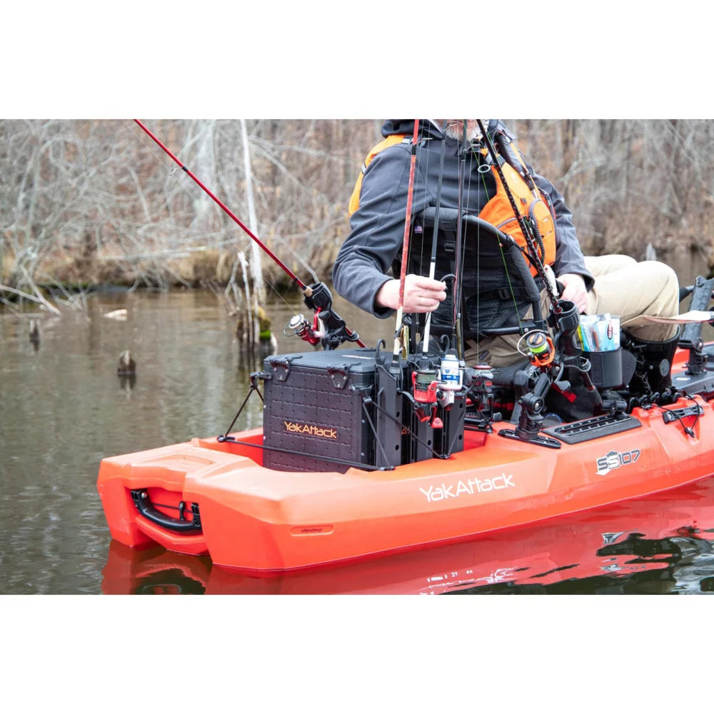 YakAttack BlackPak Pro Kayak Fishing Crate - 13" x 13" Kayak Fishing Accessory – Image 13