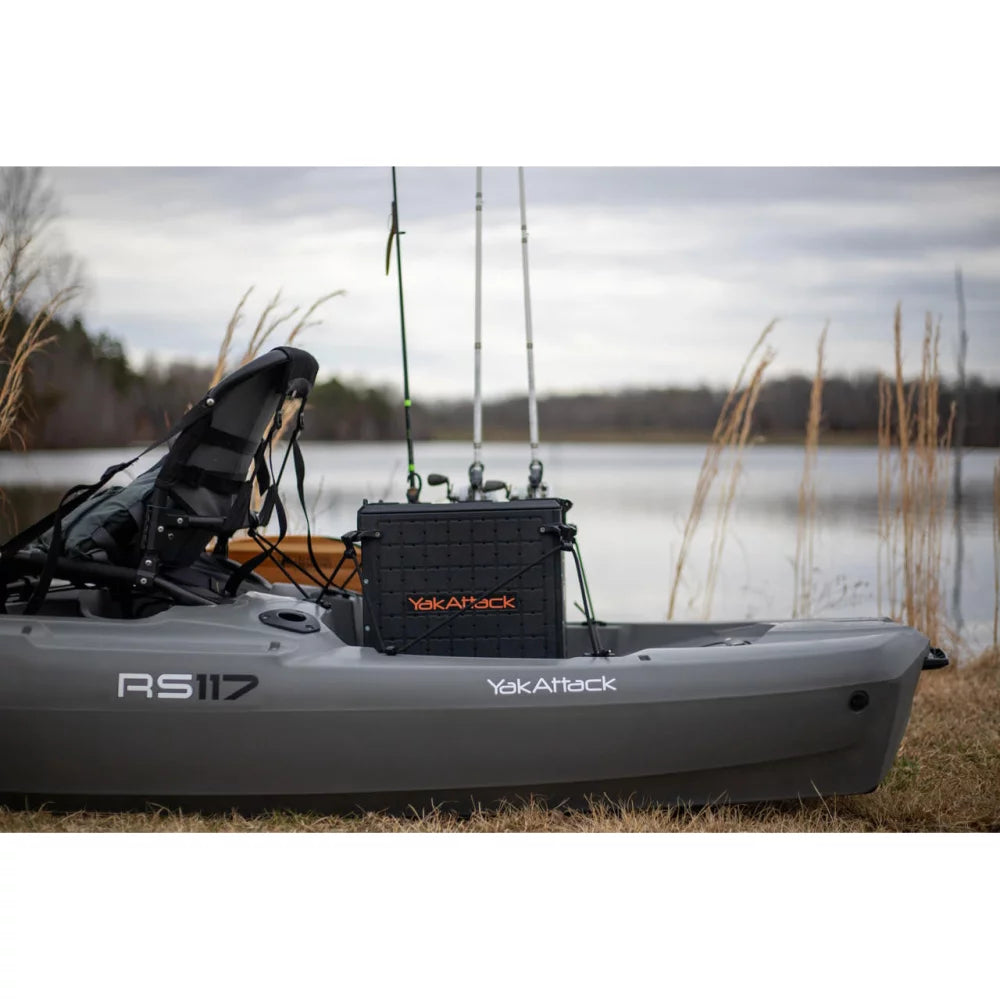 YakAttack BlackPak Pro Kayak Fishing Crate - 13" x 13" Kayak Fishing Accessory – Image 7
