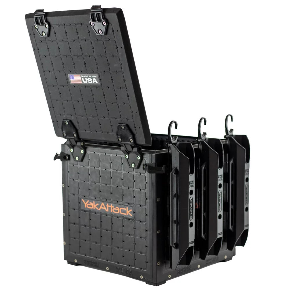 YakAttack BlackPak Pro Kayak Fishing Crate - 13" x 13" Kayak Fishing Accessory – Image 9