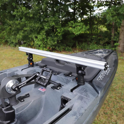 YakAttack Command Center CrossBar, with Track Mounted LockNLoad™ Mounting System Kayak Fishing Accessory – Image 9