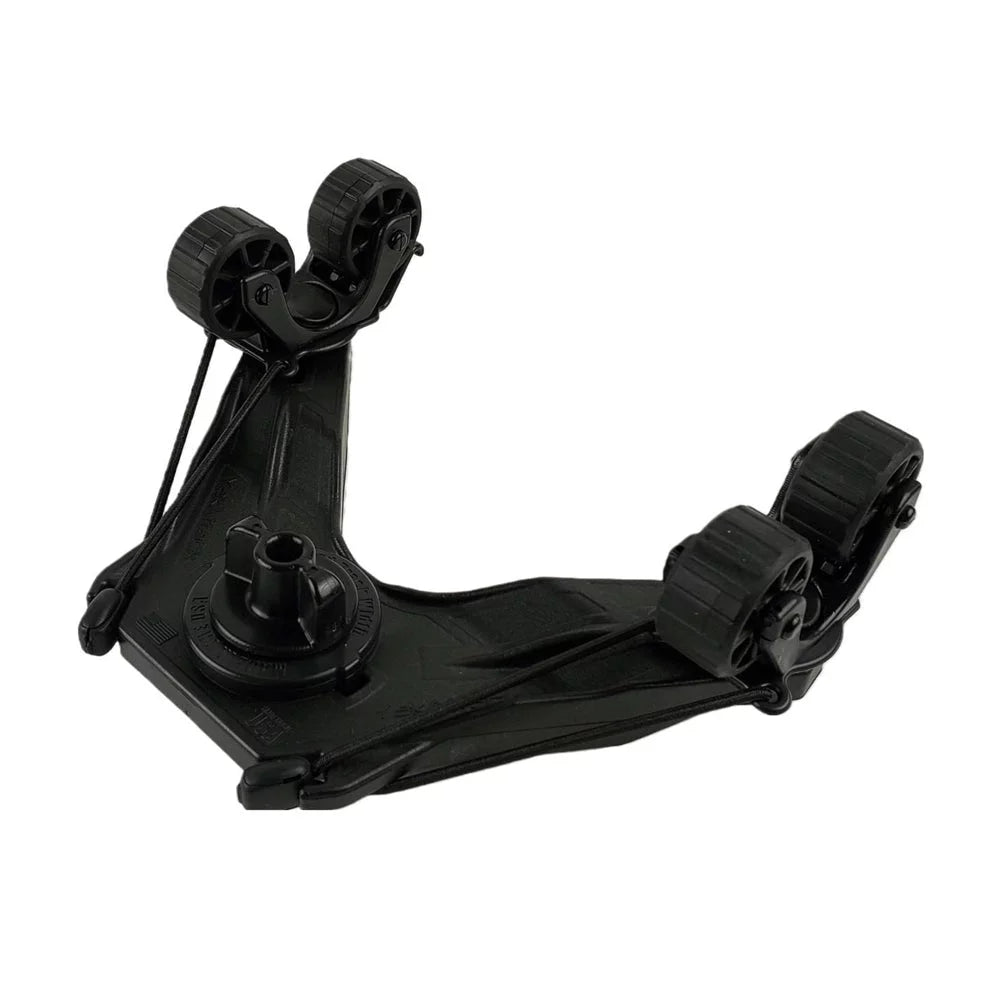 YakAttack DoubleHeader with Dual ParkNPole RotoGrips Black Kayak Deck Rigging – Image 1