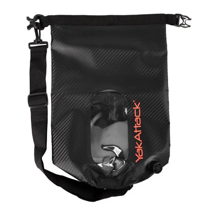 YakAttack HD Roll-Top Drybag with Air Valve, Black Carbon Dry Bag – Image 1