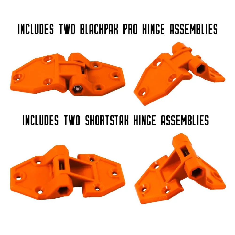 YakAttack Hinge & Latch Kit for BlackPak Pro and ShortStak, Orange Kayak Fishing Accessory – Image 4