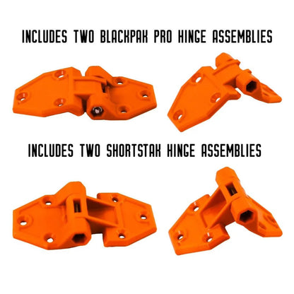 YakAttack Hinge & Latch Kit for BlackPak Pro and ShortStak, Orange Kayak Fishing Accessory – Image 4