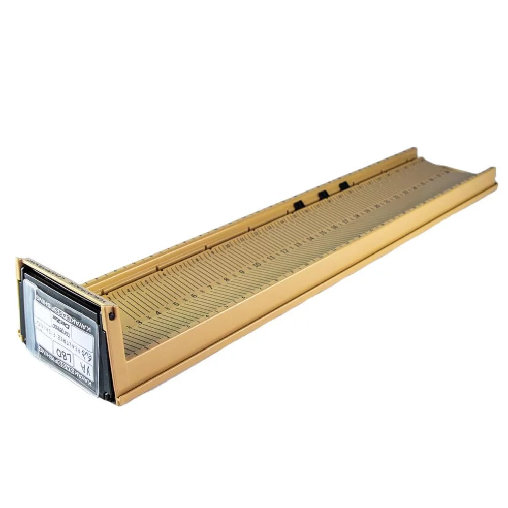 YakAttack LeaderBoard - 28" Measuring Board with Built-In Identifier Holders and Cull Tabs, Desert Sand Kayak Fishing Accessory – Image 1