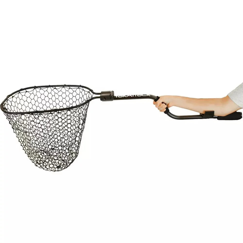 YakAttack Leverage Landing Net 12'' x 20'' Hoop with Foam Extension Kayak Fishing Accessory – Image 1