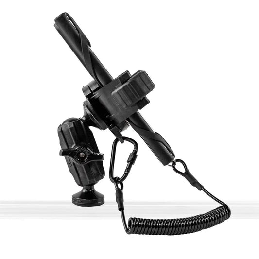 YakAttack RotoGrip Phone Holder with 1" Screwball Track Mount Kayak Fishing Accessory – Image 1