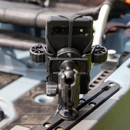 YakAttack RotoGrip Phone Holder with 1" Screwball Track Mount Kayak Fishing Accessory – Image 11