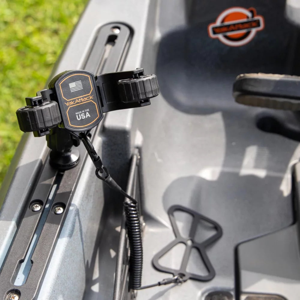 YakAttack RotoGrip Phone Holder with 1" Screwball Track Mount Kayak Fishing Accessory – Image 2
