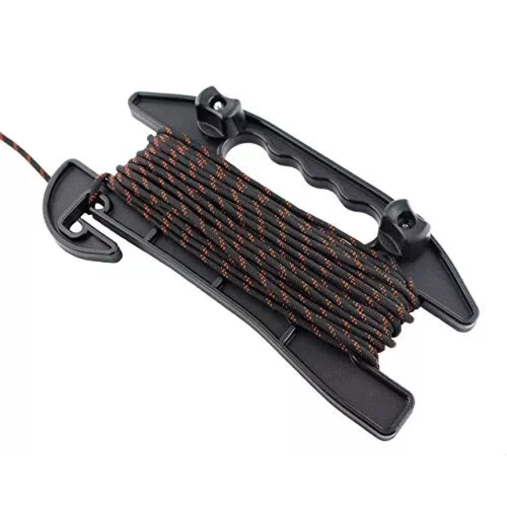 YakAttack SideWinder, Anchor Line Reel, Includes Track Hardware and 75' of 550 Paracord Kayak Deck Rigging – Image 1