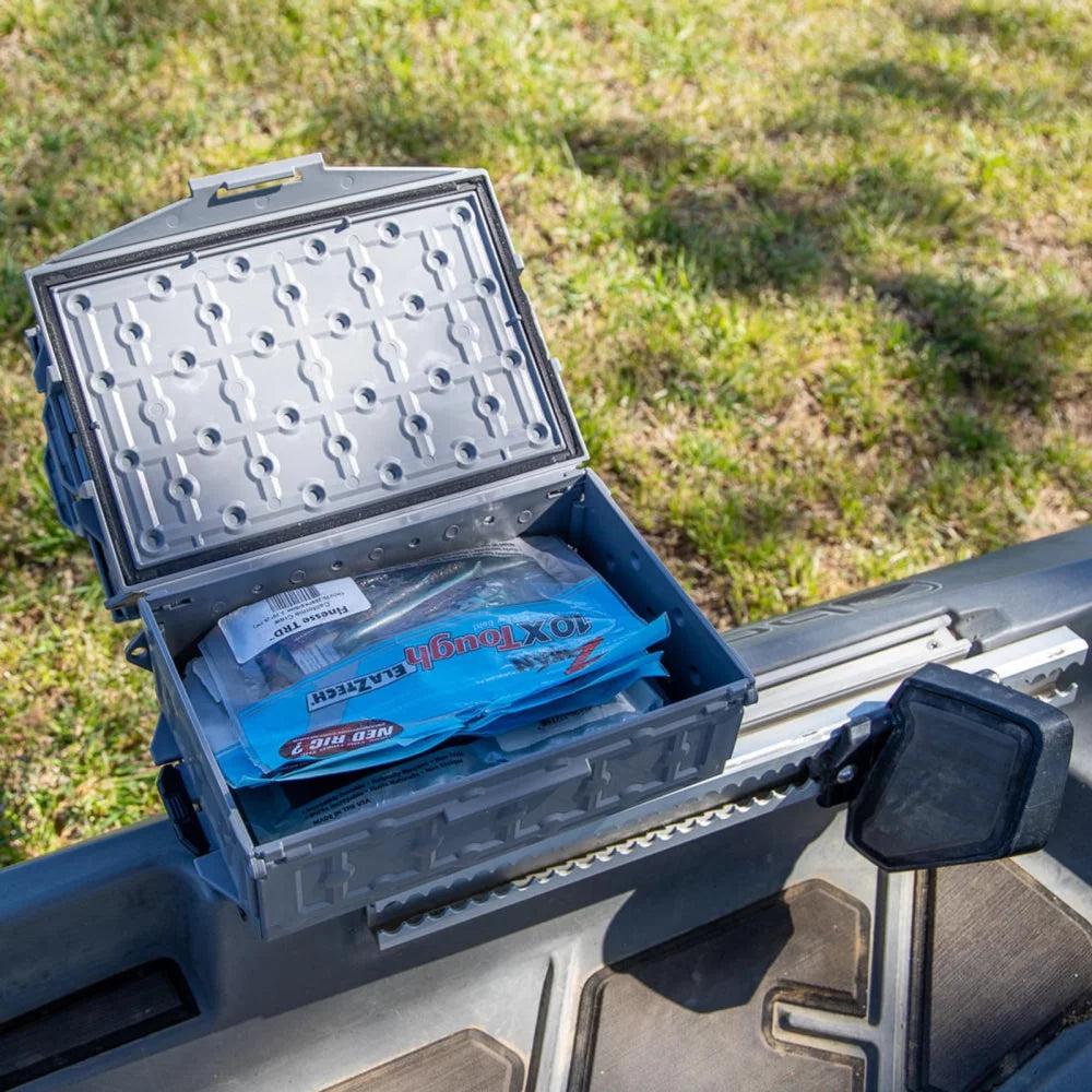 YakAttack TracPak Combo Kit, Two Boxes and Quick Release Base, Battleship Grey Kayak Fishing Accessory – Image 1