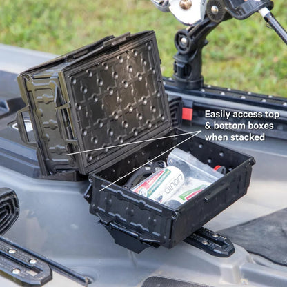 YakAttack TracPak Combo Kit, Two Boxes and Quick Release Base, Battleship Grey Kayak Fishing Accessory – Image 11