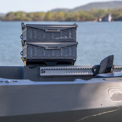 YakAttack TracPak Combo Kit, Two Boxes and Quick Release Base, Battleship Grey Kayak Fishing Accessory – Image 15