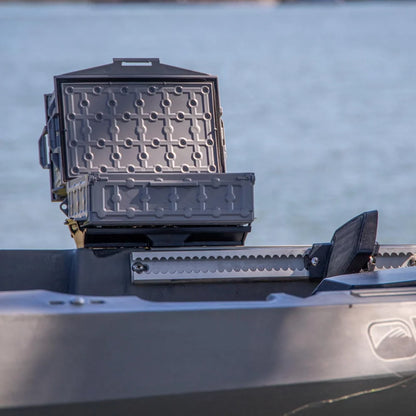 YakAttack TracPak Combo Kit, Two Boxes and Quick Release Base, Battleship Grey Kayak Fishing Accessory – Image 2
