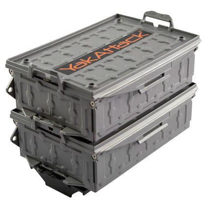 YakAttack TracPak Combo Kit, Two Boxes and Quick Release Base, Battleship Grey Kayak Fishing Accessory – Image 7