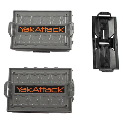 YakAttack TracPak Combo Kit, Two Boxes and Quick Release Base, Battleship Grey Kayak Fishing Accessory – Image 9