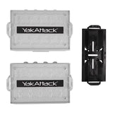 YakAttack TracPak Combo Kit, Two Boxes and Quick Release Base, Overcast Grey Kayak Fishing Accessory – Image 1