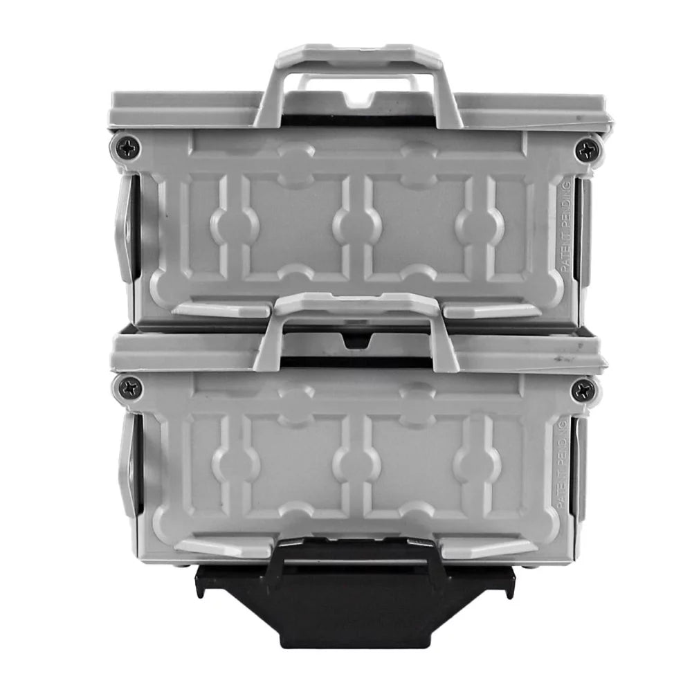 YakAttack TracPak Combo Kit, Two Boxes and Quick Release Base, Overcast Grey Kayak Fishing Accessory – Image 6