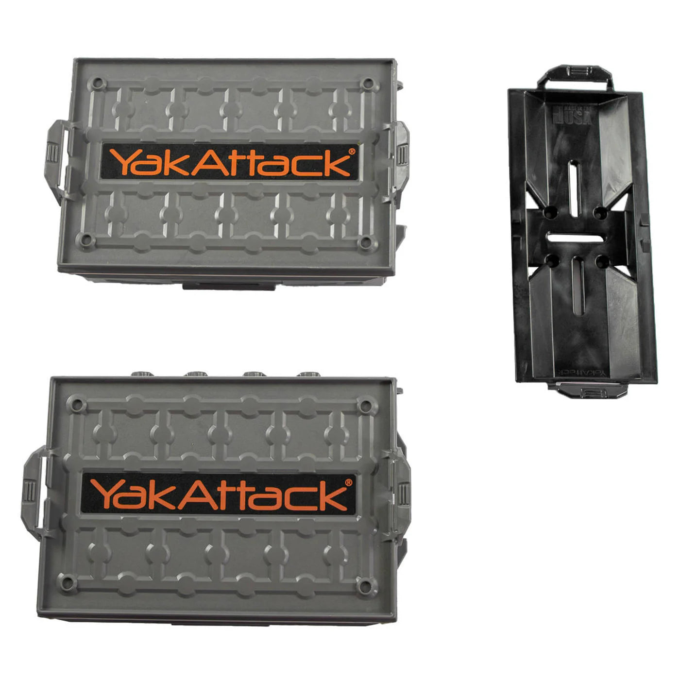 YakAttack TracPak Track Mount Storage Combo Kit Battleship Grey