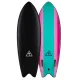 Catch Surf 5'6 Retro Fish Twin Fin Soft Top Surfboard Black/Turquoise