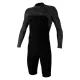 O'Neill HyperFreak 2mm Chest Zip Long Sleeve Spring Suit Black/Black Large