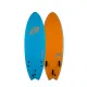 Wave Bandit 5'6 Performer Tri Fin Shortboard Blue/Orange