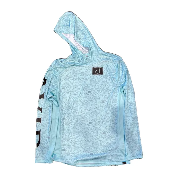 Seafoam Men's Fishing Hoodie