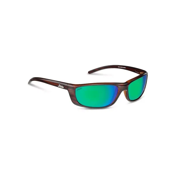 Hobie Cabo Polarized Sunglasses Shiny Brown Woodgrain/Sea