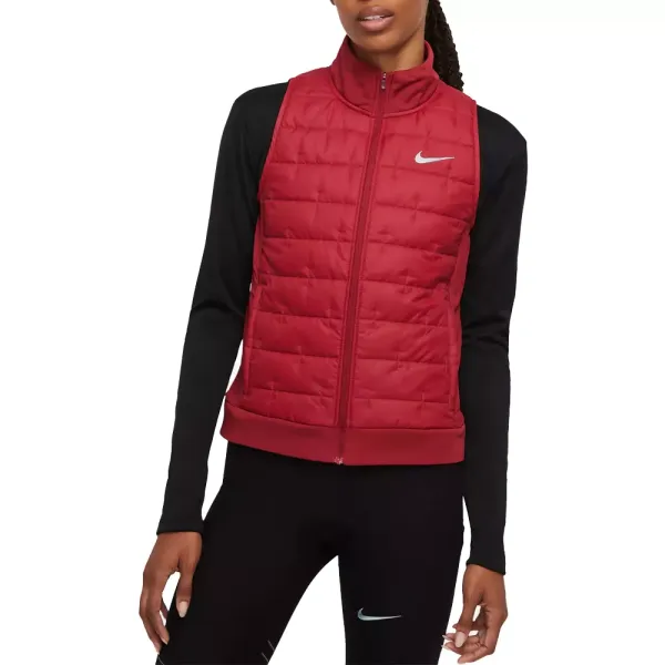 hat ventilation jazz Nike Women's Therma-FIT Synthetic-Fill Running Vest Pomegranate XS