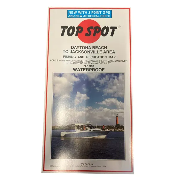 Top Spot Fishing and Recreation Maps N221 Daytona Beach to