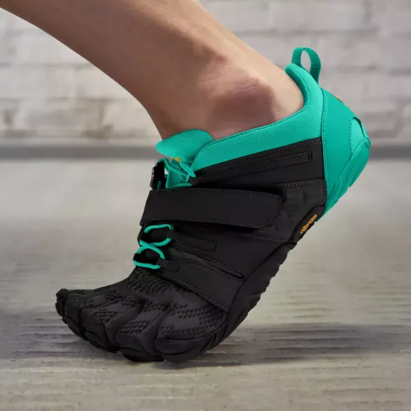 Vibram FiveFingers Womens V-Train 2.0 Black/Green 36