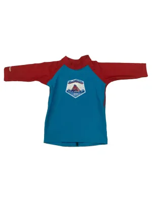 Dakine Toddler 3/4 Sleeve Rashguard Shirt Blue/Red