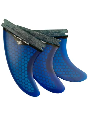 Progressive Future Honeycomb Tri Blue Surfboard Fins 4.5