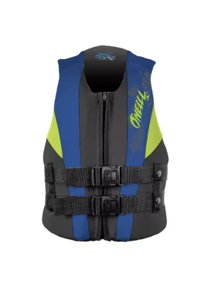 O'Neill Youth Reactor USCG Vest Black/Pacific/Dayglo