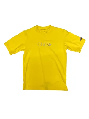 O'Neill Youth Basic Skins Short Sleeve Sun Shirt Yellow