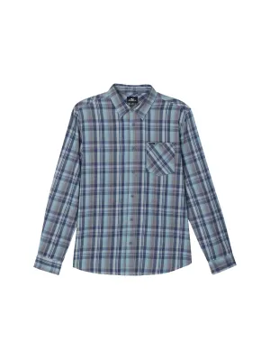O'Neill Redmond Plaid Stretch Flannel Long Sleeve Button Up Shirt