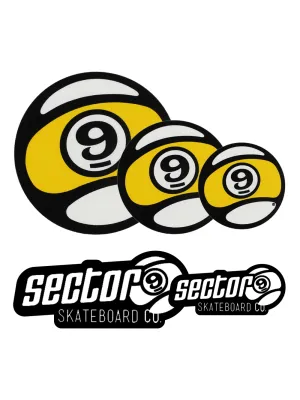 Sector 9 Assorted Sticker Pack